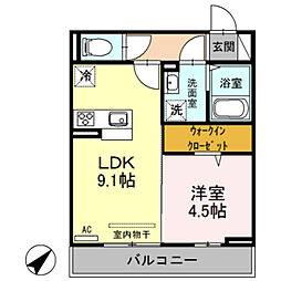 間取図画像 1LDK