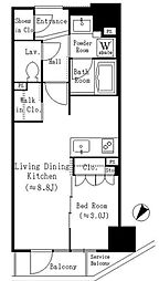 スターヒルズ関内 1LDKの間取図画像