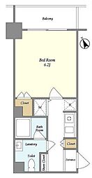 ノナプレイス渋谷富ヶ谷 1Kの間取図画像