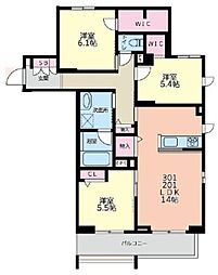 Bel Cielo日吉 3LDKの間取図画像