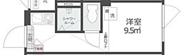 ノースヒル新宿イースト ワンルームの間取図画像