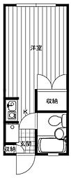 グリーンハイツ西町 ワンルームの間取図画像