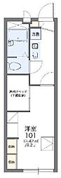 レオパレスSirHouse 1Kの間取図画像