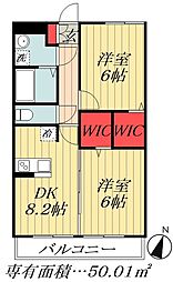 都営新宿線 瑞江駅 徒歩11分の賃貸アパート 1階2DKの間取り