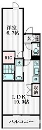 ヒースゲート代沢 1階1LDKの間取り