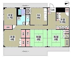 コーポ・アイ 5DKの間取図画像