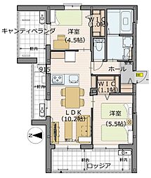 ルミナージュ 2LDKの間取図画像
