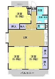 ロイヤルハイム 3LDKの間取図画像