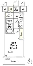 ソライエアイル草加 1Kの間取図画像