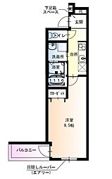 フジパレス阪急武庫之荘2番館 1Kの間取図画像