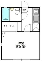 プチメゾン 1Kの間取図画像