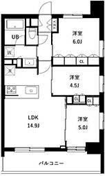 アーバンパーク立石 13階3LDKの間取り
