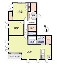 (仮称)港区白金台2丁目計画 2LDKの間取図画像