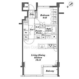 代官山ＢＬＥＳＳ 4階1LDKの間取り