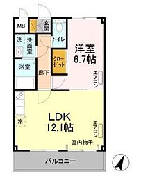 間取図画像 1LDK