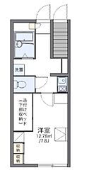レオパレスフェリーチェ 1Kの間取図画像