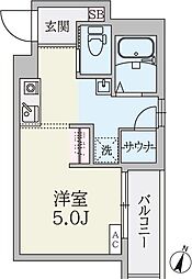 Ma Cachette 2階1Kの間取り
