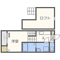 S-FLAT 1Kの間取図画像