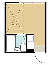 ライブコアひばりケ丘 ワンルームの間取図画像