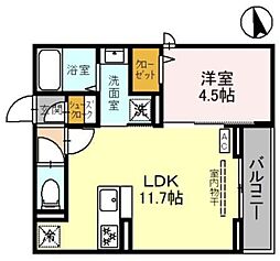 間取図画像 1LDK
