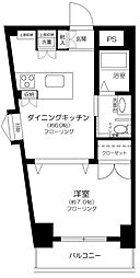 プログレス下高井戸 1DKの間取図画像