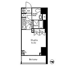ＭＦＰＲコート目黒南 4階1Kの間取り