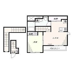 TFハウス杉並 3階1LDKの間取り