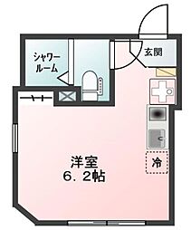 hive八広 ワンルームの間取図画像