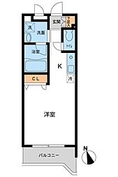Ｍ22 3階ワンルームの間取り