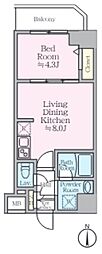 足立区東和2丁目マンション 1LDKの間取図画像
