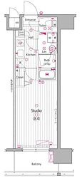 ガーラ・グランディ東陽町 1Kの間取図画像