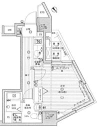 Le-lion東向島 1Kの間取図画像