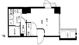 NESTY FLAT 7階1Kの間取り