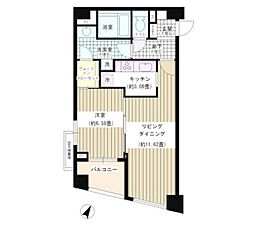 パトリス26 3階1LDKの間取り