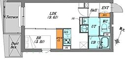 ルオーレ文京千石2 1LDKの間取図画像