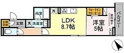 D-Bloom Court 1LDKの間取図画像