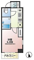 Verona府中Lusso 6階1Kの間取り