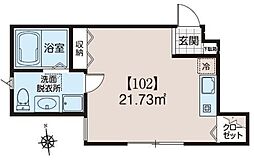 MOVE西葛西 ワンルームの間取図画像