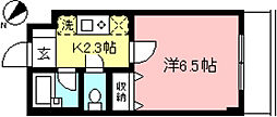 メイフェアフラット 4階1Kの間取り