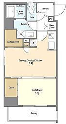 リヴィコート下落合 5階1LDKの間取り