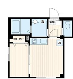 Ｚレジデンス駒込 1階1DKの間取り