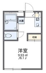 レオパレスフライトホフ2 1Kの間取図画像
