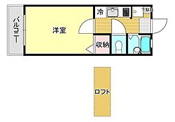ELPATIO 1Kの間取図画像