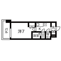 LIVIAZ OSAKA Verite 1Kの間取図画像