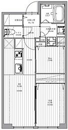 レジデンス渋谷富ヶ谷 2階1SLDKの間取り