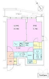 RBM恵比寿レジデンス壱番館 1LDKの間取図画像