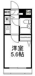 ジョイフル与野 1Kの間取図画像