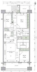 クリオレミントンヴィレッジ国立 7階4LDKの間取り