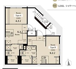J-ARC池袋 ワンルームの間取図画像