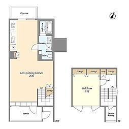 Ｈｙｇｇｅ 地下1階1LDKの間取り